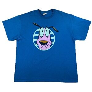 Courage the Cowardly Dog T-Shirt Men's XXL Blue Cartoon Network